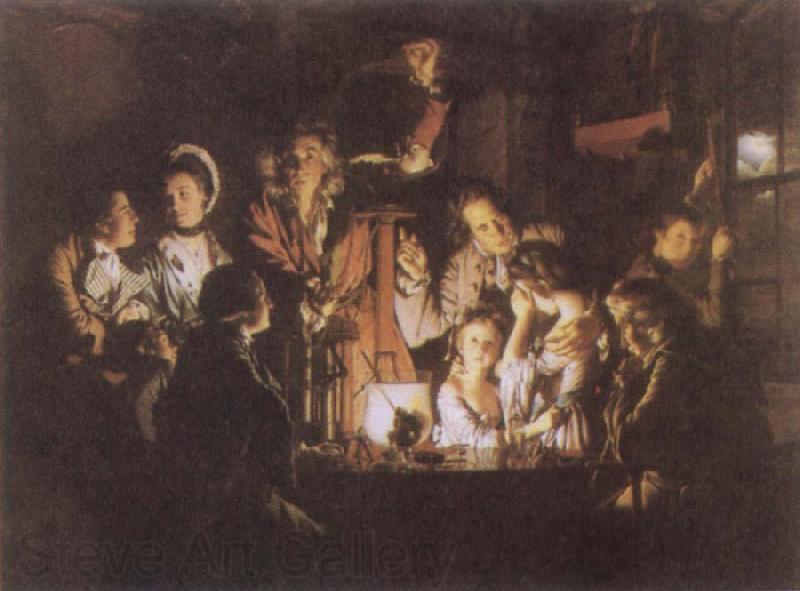 Joseph Wright An Experiment on a Bird in the Air Pump Germany oil painting art